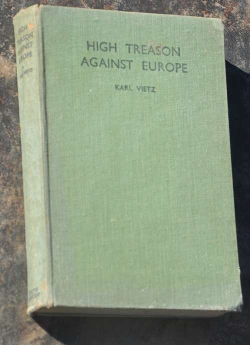 HIGH TREASON AGAINST EUROPE (events in 1938)