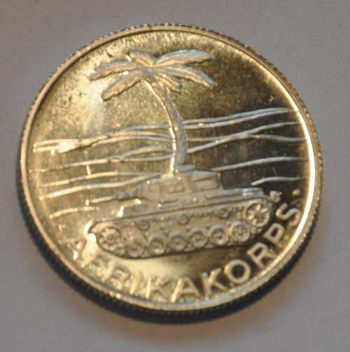 COMMEMORATIVE SILVER MEDAL GENERAL ERWIN ROMMEL AFRIKA KORPS - Proof status