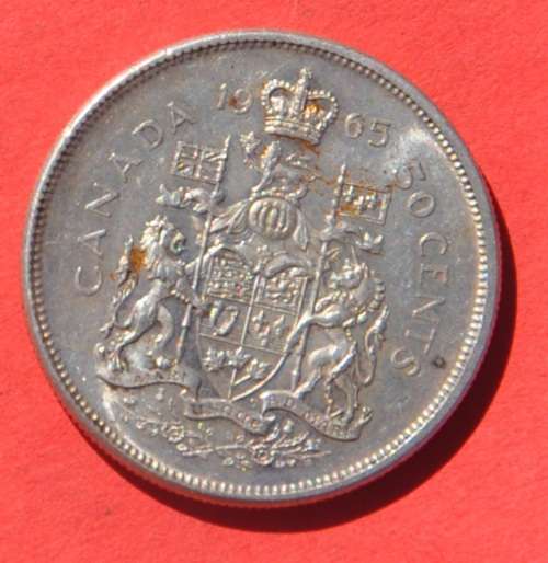 CANADA 50 Silver Cents 1965 - SUPERB NUMISMATIC COLLECTIBLE