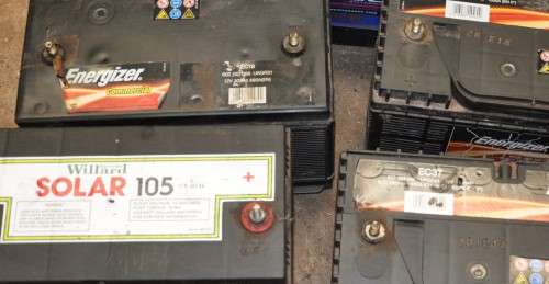 7 COMMERCIAL BATTERIES Duratec Willard Energizer 12V 100-105Ah - PICK UP ONLY