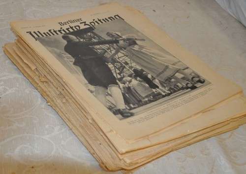 FAMOUS CULTURAL WEEKLY - 35x Berliner Illustrierte 1937/38 - rare original THIRD REICH collectibles