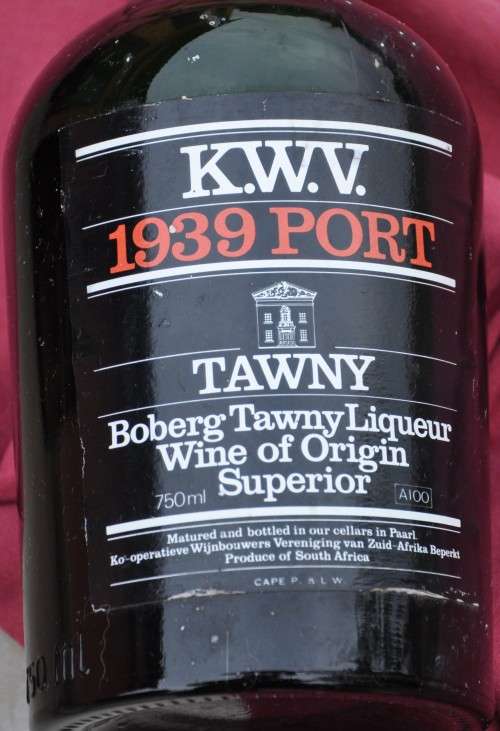 KWV TAWNY PORT 1939 - originally corked, professionally stored - CHRISTMAS SPECIAL