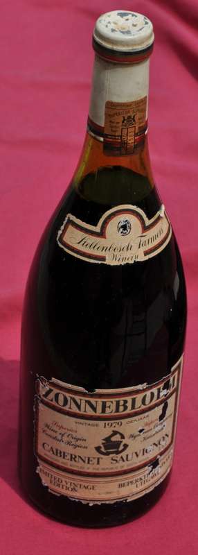 ZONNEBLOEM CABERNET SAUVIGNON 1979 MAGNUM  originally corked, professionally stored PICK UP POSSIBLE