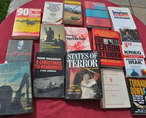 COLLECTION of 42 non-fiction books on TERRORISM Al Qaeda CIA Afghanistan RAF 9/11