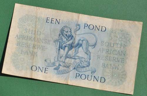 1 Pound 1951, prefix B114, A/E, MH de Kock, 3rd issue ***VF-***