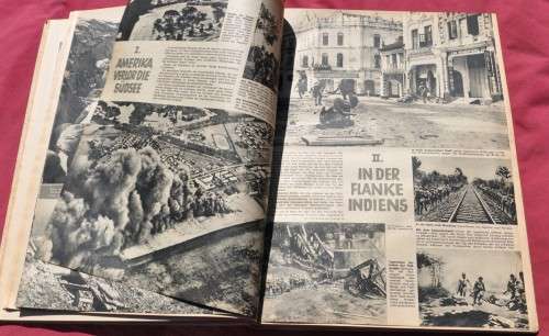 BERLINER ILLUSTRIERTE & DIE WEHRMACHT 1942 *privately bound* German THIRD REICH collectible