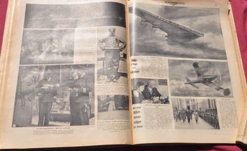 BERLINER ILLUSTRIERTE & DIE WEHRMACHT 1942 *privately bound* German THIRD REICH collectible
