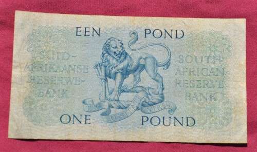 1 Pound 1956, prefix B236, A/E, MH de Kock, third issue ***VF***