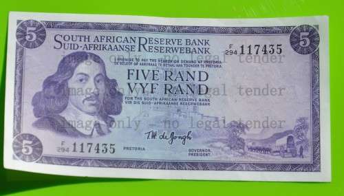 R5 1975, prefix F294, E/A, TW de Jongh, 3rd issue ***AU***