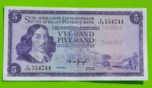 R5 1967, prefix F175, A/E, TW de Jongh, 1st issue ***AU***