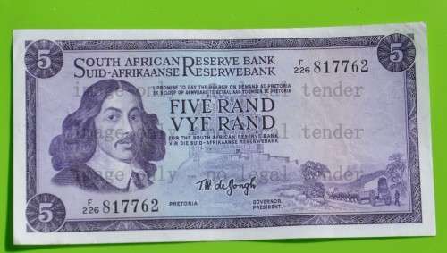 R5 1967, prefix F226, E/A, TW de Jongh, 1st issue ***EF***