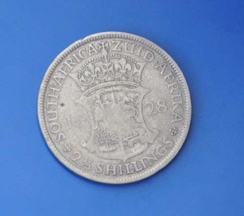 UNION OF SOUTH AFRICA Half Crown 1928 - rare in any condition