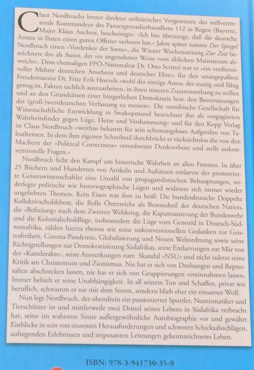 STACHEL IM FLEISCH Autobiography by German-born SA historian Claus Nordbruch & GERMANY BLEEDING DRY