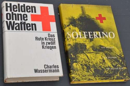 2 books on RED CROSS in WAR and HISTORY - German originals