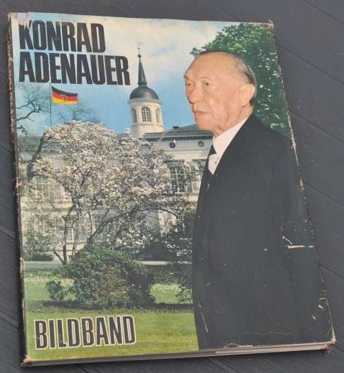 8 hard cover books on KONRAD ADENAUER first Chancellor of West Germany