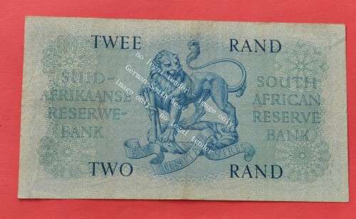 2 Rand 1962 R2, prefix Y3, A/E, G Rissik, 1st issue, rare replacement note VERY COLLECTIBLE CONDITIO