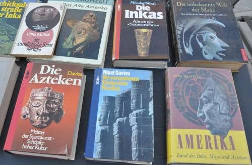 Rare collection on INCAS, AZTECS & MAYAS, superb collectibles in German, in total 13 books