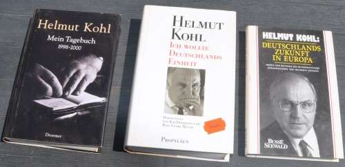 Collection of Biographies on HELMUT KOHL, famous Chancellor of united Germany