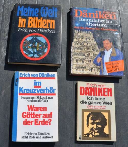 Collection of ERICH VON DÄNIKEN, rare books on Alternative Astrology, Prehistorical Space Travel