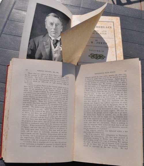 JOSEPH CHAMBERLAIN - HIS LIFE AND PUBLIC CAREER (1904) complete set of two volumes