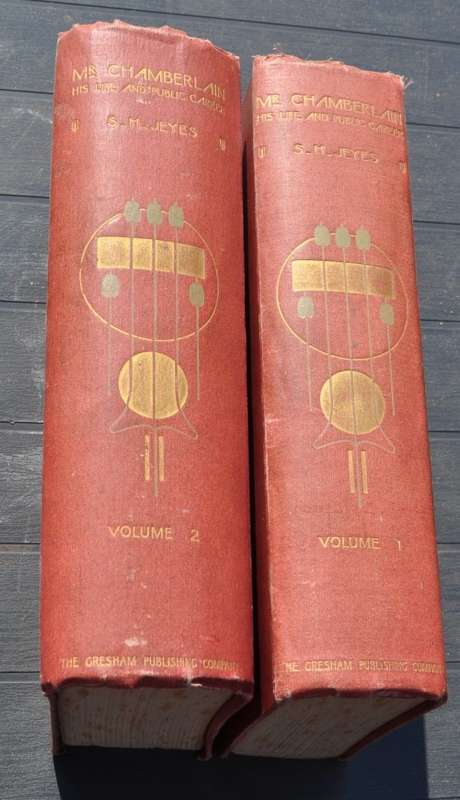 JOSEPH CHAMBERLAIN - HIS LIFE AND PUBLIC CAREER (1904) complete set of two volumes