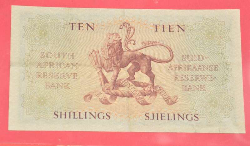 10 Shillings 1951, prefix A/64, E/A, MH de Kock, 3rd issue - Condition!!