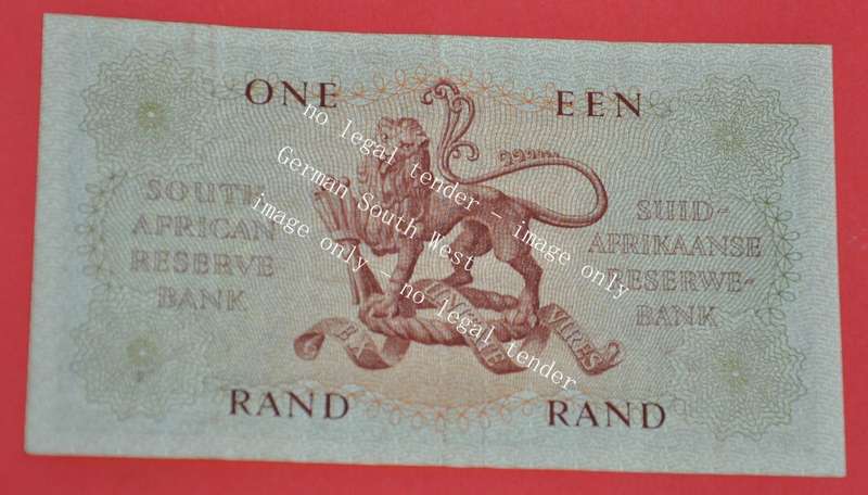 1 Rand 1962, prefix A/71, A/E, G Rissik, 1st issue