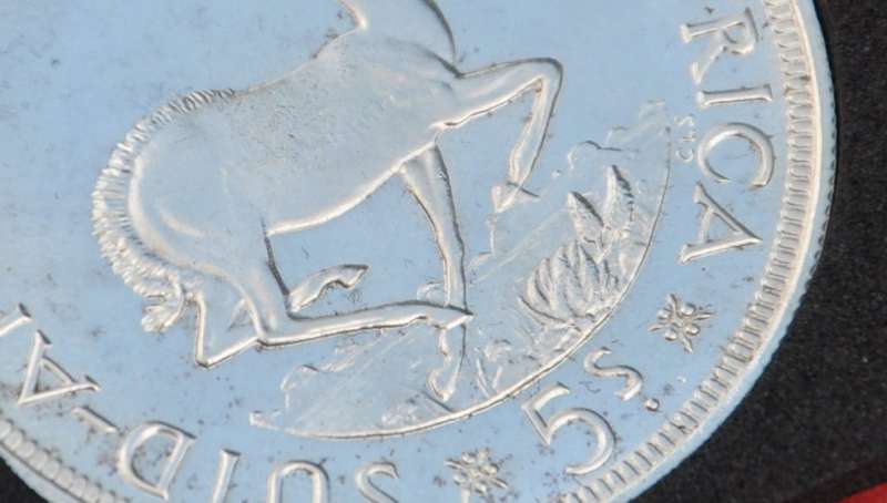 5 Shillings 1955, CROWN, almost brilliant uncirculated