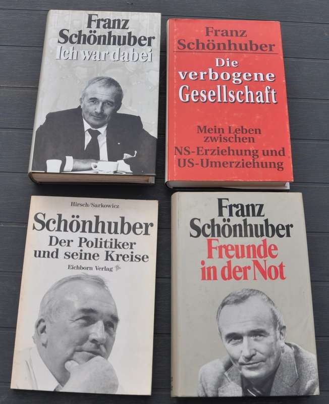 FRANZ SCHÖNHUBER Former Waffen-SS member, founder of the German patriot party THE REPUBLICANS