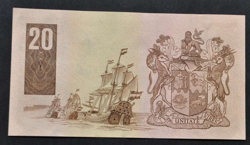 20 Rand 1984, D/6 prefix, E/A, GPC de Kock, 3rd issue - ***AU***