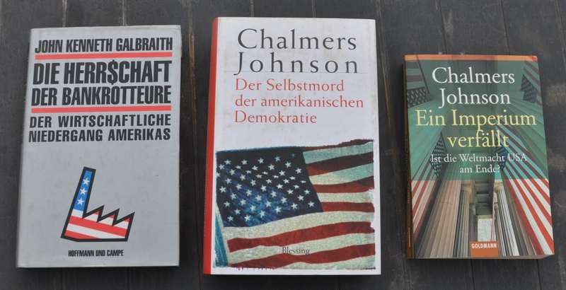THE DECLINE OF THE USA - 3 demanding first German editions