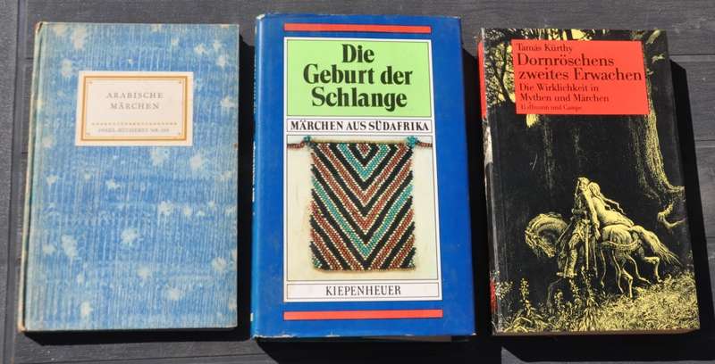 3 fairy books, also South African fairytales - in German translation RARE