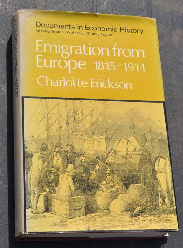 EMIIGRATION FROM EUROPE 1815-1914