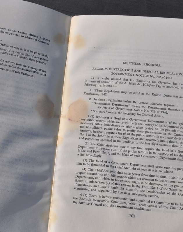 CENTRAL AFRICAN ARCHIVES IN RETROSPECT AND PROSPECT [1947]