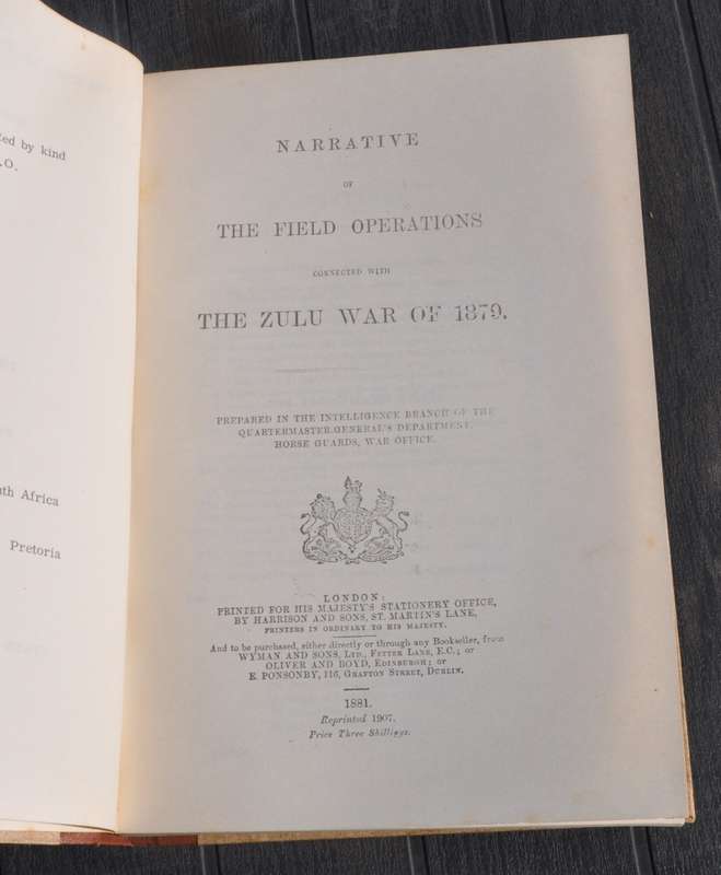 NARRATIVE OF THE FIELD OPERATIONS CONNECTED WITH THE ZULU WAR OF 1879
