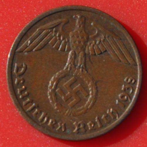DEUTSCHES REICH - 1 REICHSPFENNIG 1938 A Top piece!!!