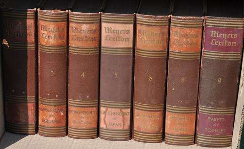 DER BRAUNE MEYER Scarce original Encyclopedia from the Third Reich  - 7 volumes