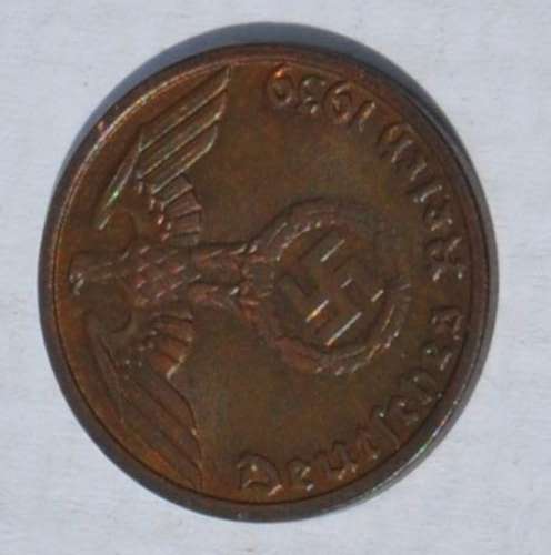 DEUTSCHES REICH - 1 REICHSPFENNIG 1939 D - Very rare numismatic Germany collectible in top condition