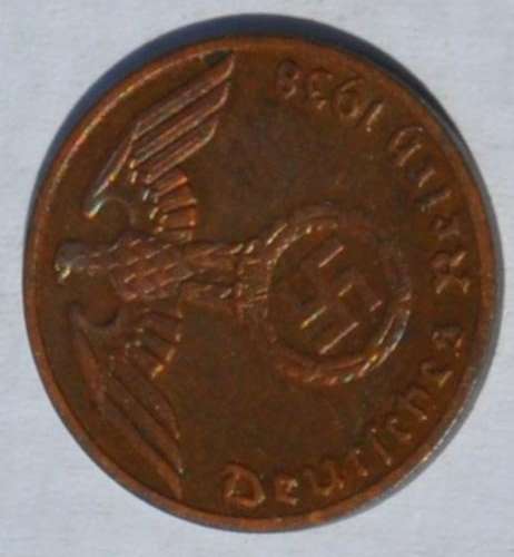 DEUTSCHES REICH - 1 REICHSPFENNIG 1938 F - Very nice numismatic collectible from Germany