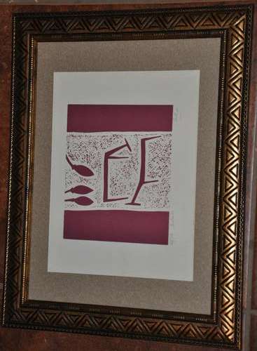 WALTER BATTISS Baobab 45/134, original signature, in frame