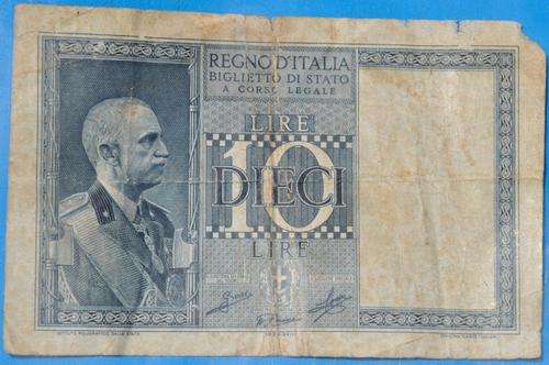 Crazy R1/No Reserve Auction - FASCIST ITALY 10 Lira 1938 (?)