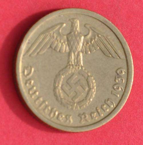 DEUTSCHES REICH  10 REICHSPFENNIG 1939 A aUNC German Aluminiumbronze Coin TOP NUMISMATIC COLLECTIBLE