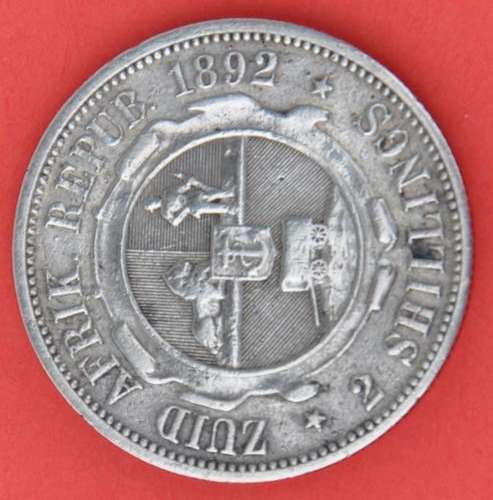 Z.A.R. 2 Shillings 1892 Paul Kruger - CONDITION!!! According to Hern's value VF R2000, EF R7500