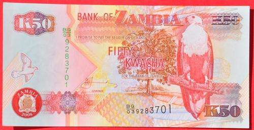 50 Kwacha ZAMBIA  unc