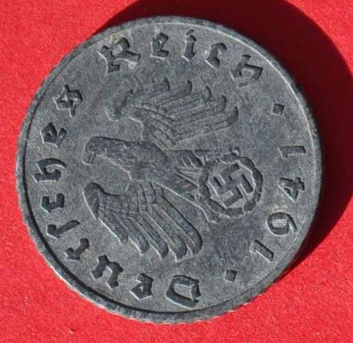 DEUTSCHES REICH - 5 REICHSPFENNIG 1941 A  Very rare German 100% Zinc Coin TOP NUMISMATIC COLLECTIBLE