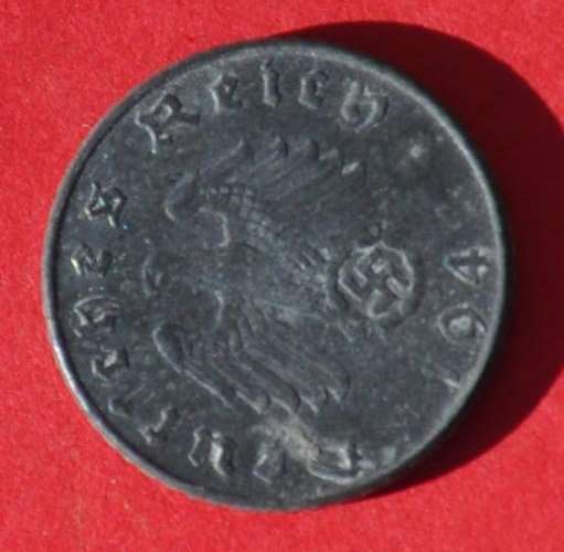 DEUTSCHES REICH - 5 REICHSPFENNIG 1941 D  Very rare German 100% Zinc Coin TOP NUMISMATIC COLLECTIBLE
