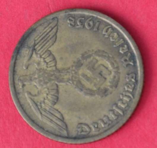 DEUTSCHES REICH  10 REICHSPFENNIG 1938 E Rare German Aluminiumbronze Coin TOP NUMISMATIC COLLECTIBLE