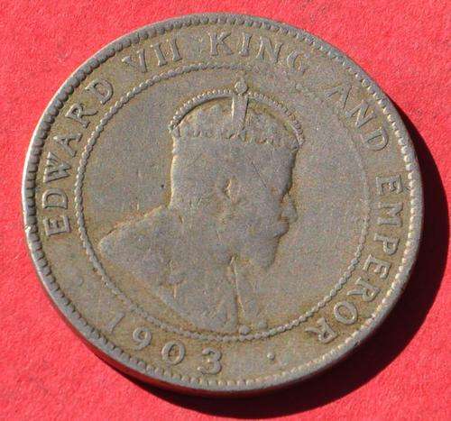 JAMAICA One Penny 1903  - TOP NUMISMATIC COLLECTIBLE