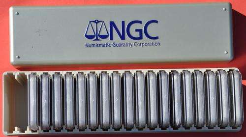 SA PROOF CROWN SET 1947-1964 - VERY HIGH-GRADED BY NGC 1950 PF 63 1954 PF 67 1959 PF 65 PICK UP? YES