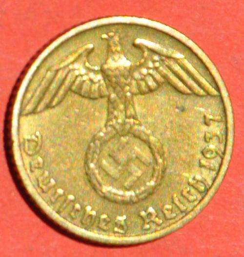 DEUTSCHES REICH - 5 REICHSPFENNIG 1937 F Nice German Aluminiumbronze Coin TOP NUMISMATIC COLLECTIBLE